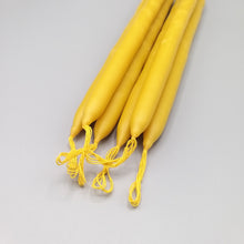 Load image into Gallery viewer, 6 beeswax taper candles.