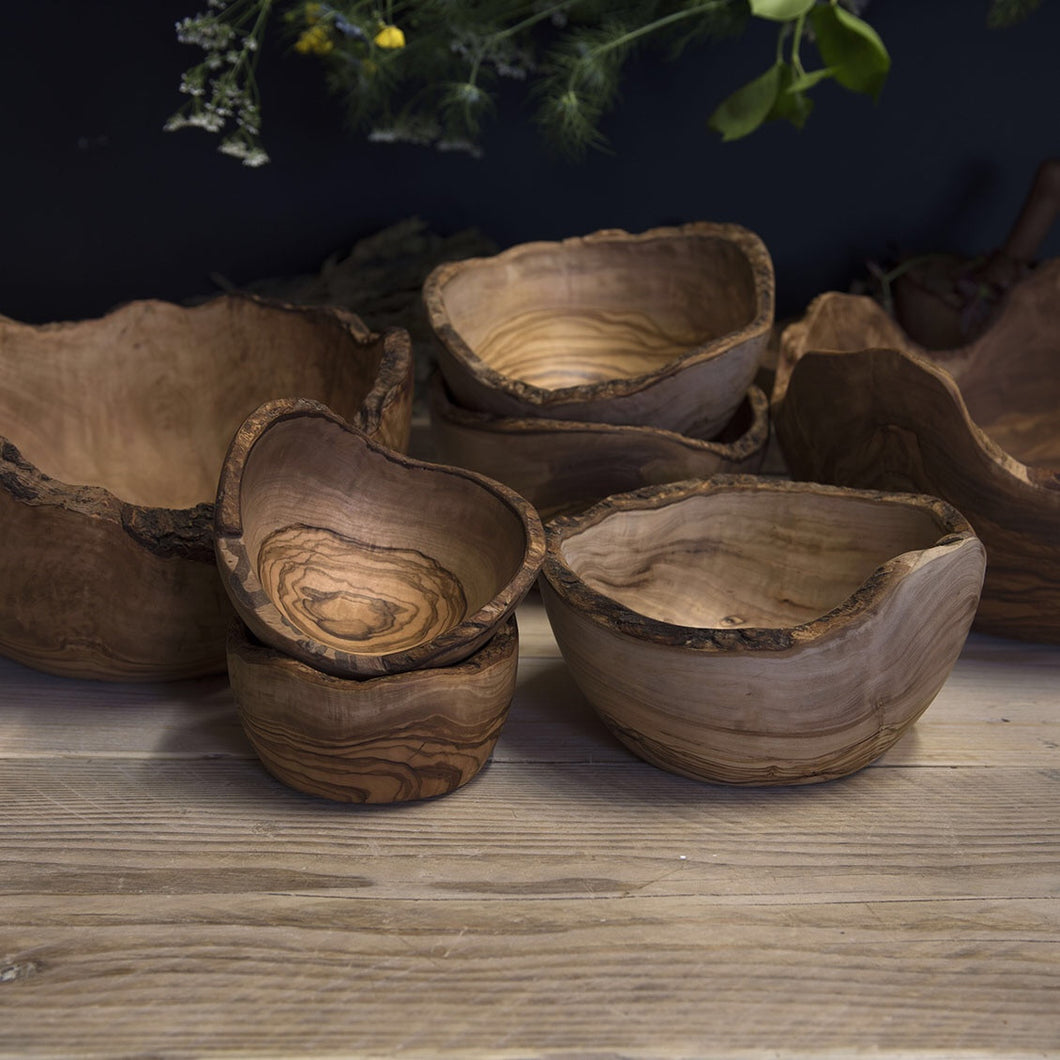 Olive wood Rustic salad bowl - Be Natural Products