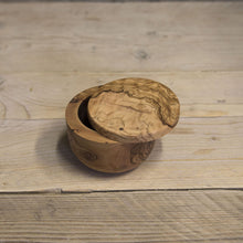 Load image into Gallery viewer, Olive wood pot with twist magnetic lid - Be Natural Products
